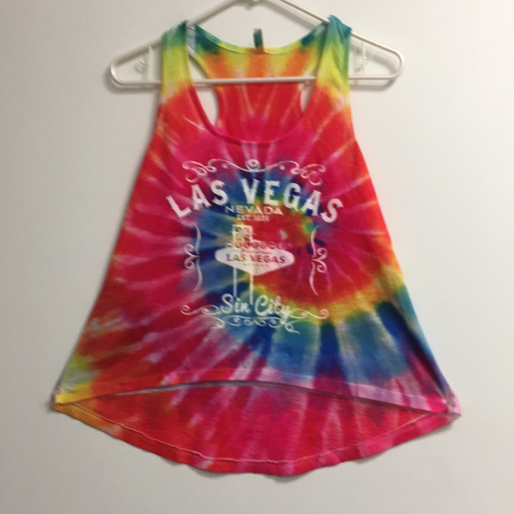 Tie dye Las Vegas tank